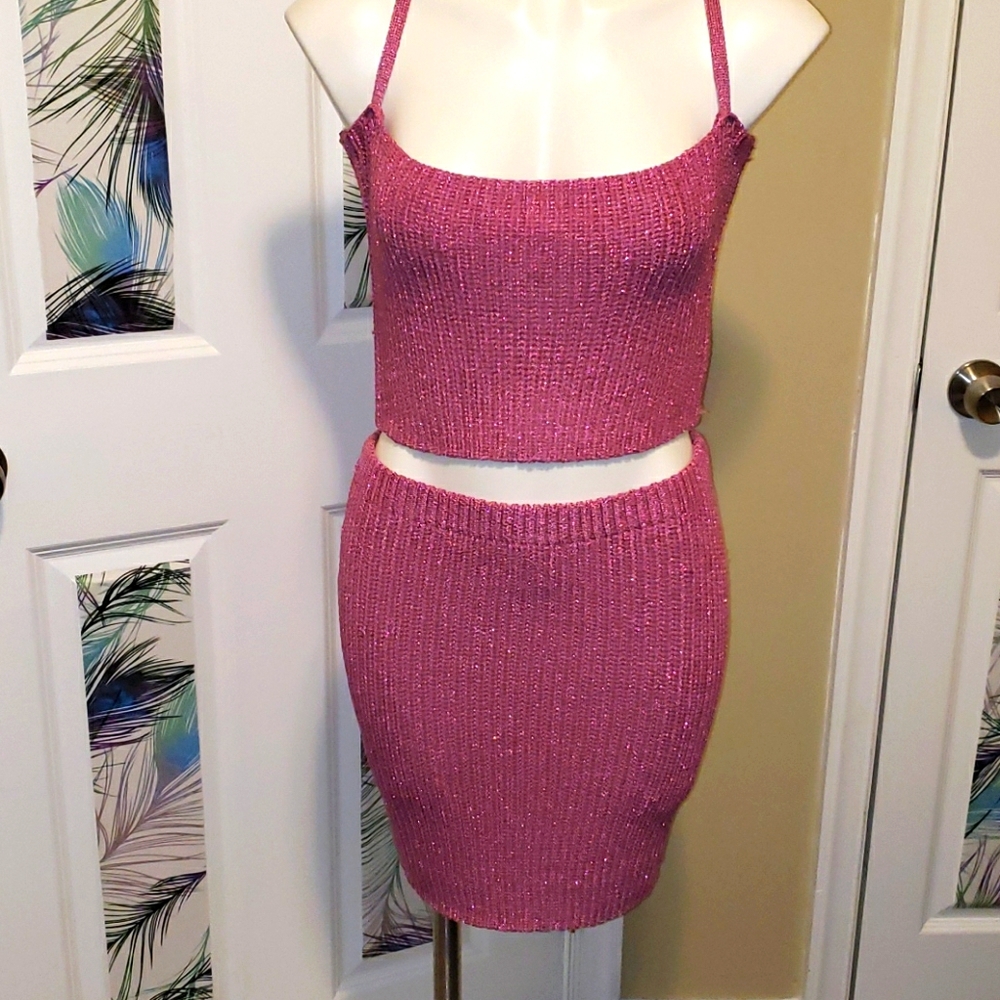 Fashion Nova Sweater Skirt Set